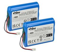 vhbw 2x batteria compatibile con Zafferano Sister mini, Light Mini, Light lampada da tavolo, da comodino (7800mAh, 3,7V, Li-Ion)