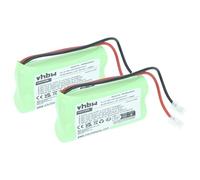 vhbw 2x Batteria per diversi dispositivi (700mAh, 2,4V, NiMH) 2x celle tipo AAA, mini stilo (micro), HR03