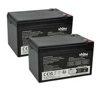 vhbw 2x batteria sostituisce APC RBC4, VISRBC4 per UPS (12Ah, 12V, AGM)