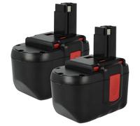 vhbw 2x batteria sostituisce Bosch 2607335268, 2607335280, 2607335279, 2607335446, 2607335445 per utensile elettrico (3000 mAh, NiMH, 24 V)