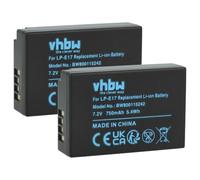 vhbw 2x batteria sostituisce Canon LP-E17