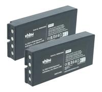 vhbw 2x batteria sostituisce Danfoss 2305271, BT24IK | per Radiocomando Industriale, Telecomando (2500mAh, 4,8V, NiMH) - Nero