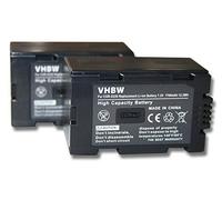 vhbw 2x batteria sostituisce Hitachi DZ-BP16, DZ-BP28 per videocamera camcorder (1700mAh, 7,2V, Li-Ion)