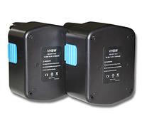 vhbw 2x batteria sostituisce Hitachi EB 1420RS, EB 1424, EB 1414L, EB 1414S, EB 1426H, EB 1430H per utensile elettrico (2100 mAh, NiMH, 14,4 V)