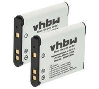 vhbw 2x batteria sostituisce Nikon EN-EL19 per fotocamera digitale DSLR (600mAh, 3,7V, Li-Ion)