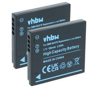 vhbw 2x batteria compatibile con Panasonic Lumix DMC-S1N, DMC-S1PA, DMC-S1S, DMC-S2 fotocamera digitale DSLR (550mAh, 3,7V, Li-Ion)