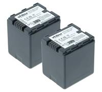 vhbw 2x batteria sostituisce Panasonic VW-VBN130E, VW-VBN130 per videocamera camcorder (2200mAh, 7,2V, Li-Ion) con infochip