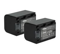 vhbw 2x batteria sostituisce Sony NP-FH50, NP-FH100, NP-FH40 per videocamera camcorder (950mAh, 7,2V, Li-Ion) con infochip