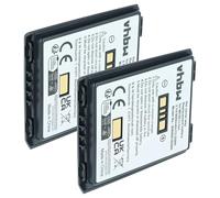 vhbw 2x batteria sostituisce Symbol BTRY-MC55EAB02, 82-111094-01, U60493 per computer portatile scanner PDA (3600mAh, 3,7V, Li-Ion)