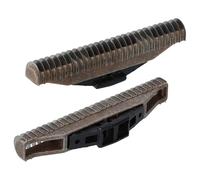 vhbw 2x blocco lame compatibile con Payer 39, 39.25, 9325, 9727, T48, T48.1, T48.2, T50.1, T60.1, T60.3 rasoio, nero/argentato