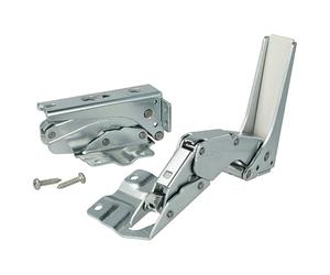 vhbw 2x Cerniera della porta compatibile con Siemens KI26F40, KI26F440, KI26F441, KI26F450, KI26FA50, KI26ES40 frigorifero - set di riparazione