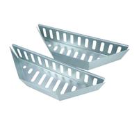 vhbw 2X Cestello per Carbone Compatibile con Weber Compact Kettle, Bar-B-Kettle Barbecue a Sfera - 38,5 x 11,8 x 7,5 cm, Acciaio Inox