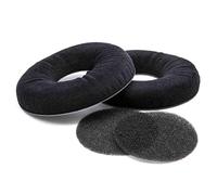 vhbw 2x cuscinetti auricolari di ricambio compatibile con AKG K141, K141M, K141 Studio, K121, K121S, K121 Studio cuffie, headset, plastica nero, opaco