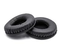 vhbw 2x cuscinetti auricolari di ricambio compatibile con AKG K518LE, K81, K495, K518, K130, K495NC, K518E, K518DJ cuffie, headset, poliuretano nero