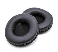vhbw 2x cuscinetti auricolari di ricambio compatibile con cuffie con un cuscinetto auricolare da 80 mm cuffie, headset, poliuretano nero