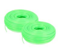 vhbw 2x Filo falciante universale per tagliaerba, decespugliatore - filo di ricambio, verde, 2 mm x 100 m, rotondo
