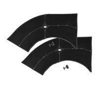 vhbw 2x filtro a carboni attivi compatibile con Ariston SL 16.1 (WH), SL16.1 IX, SL 16.1 (BK), SL16.1P (BK) cappe aspiranti - 28 x 13,3/9,5 x 2,6 cm