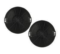 vhbw 2x filtro a carboni attivi compatibile con Electrolux EFC60151K, EFC60151W, EFC60151X, EFC90151K, EFC90151X, EFG315S, EFG317S cappe aspiranti -