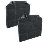 vhbw 2x Filtro a carboni attivi compatibile con Electrolux Glassy Advance 90, Glassy Advance 60 cappe aspiranti - 26,5 x 23,5 x 1,5 cm