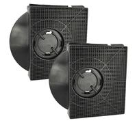 vhbw 2x filtro a carboni attivi compatibile con Elica 208018904421, 208018904416, 208018904414, 208018904415 cappe aspiranti - 21,3 x 20,7 x 4,1 cm