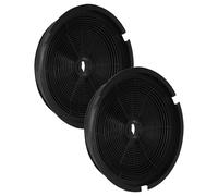 vhbw 2x Filtro a carboni attivi compatibile con Hotpoint Ariston SL 6P, SL 9PIX, XH 90 IX, SL 6PBK, SL 6PIX, SL 9P, SL 9PBK cappe aspiranti - 19 cm