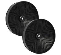 vhbw 2x Filtro a carboni attivi compatibile con Zanussi ZB960T 94200009800, ZBW965T 94200009700, ZH959TN 10650012500 cappe aspiranti - 17,3 cm