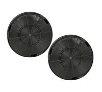 vhbw 2x filtro a carboni attivi sostituisce Ariston FAC529, FAC529/1, Type F196 per cappe aspiranti - 19,6 cm