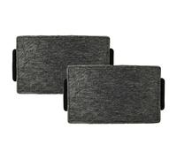 vhbw 2x filtro a carboni attivi sostituisce Miele 9231860, DKF-19, DKF19-1, 4002515094815 per cappe aspiranti - 23,7 x 14,6 x 1,9 cm