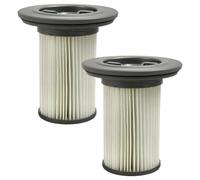 vhbw 2x filtro a pieghe piatte compatibile con Bosch BCS1TOP/03, BCS1TOP/02, BCS1TOP/01, BCS1TOPNC/03, BCS1TOPNC/01 aspiratore - grigio