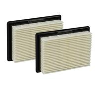 vhbw 2x filtro a pieghe piatte compatibile con Bosch GAS 10.8 V-Li, 12 V, 12V Professional aspirapolvere - Elemento filtrante