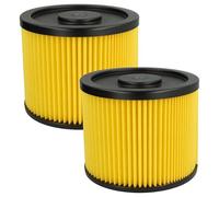 vhbw 2x filtro a pieghe piatte compatibile con Einhell BT-VC 1250/1, AS 1100, AS 1100 Inox, BT-VC 1250 S, BT-VC 1500 SA, BT-VC 1250 SA aspirapolvere