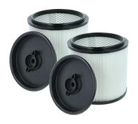 vhbw 2x filtro a pieghe piatte compatibile con Einhell TE-VC 2238 SACL EX CH, 2340 SACL, 2340 SACL EX ARG aspiratore umido/secco - nero/bianco