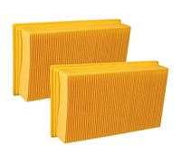 vhbw 2x filtro a pieghe piatte compatibile con Flex S-36, S36, S-47, S47 aspirapolvere umido/secco - Elemento filtrante
