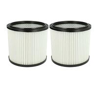 vhbw 2x filtro a pieghe piatte compatibile con Parkside PNTS 30/8 E aspirapolvere - bianco