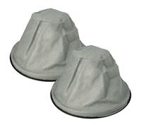 vhbw 2x filtro a sacco sostituisce Einhell 23.513.15 per aspiratore per camino, aspiracenere - Filtro di ricambio, lavabile nero/grigio