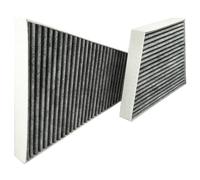 vhbw 2x filtro abitacolo sostituisce Valeo 698793 per auto, ai carboni attivi
