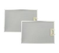 vhbw 2x filtro anti-grasso compatibile con Bosch DWW 09 W650, 09 W460, 09 W850 cappa da cucina - 38,8 x 26,5 x 0,9 cm, metallo