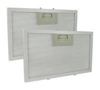 vhbw 2x filtro anti-grasso sostituisce Klarstein 10034877 per cappa da cucina, alluminio, carbone attivo