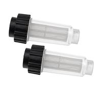 vhbw 2x Filtro antisporco compatibile con Nilfisk E 145.4-9 PAD X-tra, P 150.2-10 X-tra idropulitrice ad alta pressione con attacco acqua 3/4” AG