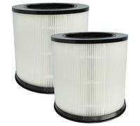 vhbw 2x filtro aria compatibile con Xiaomi Smart Air Purifier 4 Compact purificatore d'aria - filtro combinato prefiltro + HEPA + carbone attivo