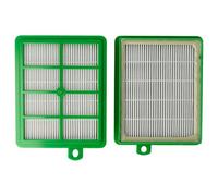 vhbw 2x filtro compatibile con AEG VX6, VX7, VX8, LX7, LX8, LX9 aspirapolvere - filtro HEPA bianco/verde - Sostituisce EFH 12, ESF1W, AFS1W, ASF1W, E 12, UltraCaptic E 12 A