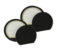 vhbw 2x filtro compatibile con Bosch BGC05A322, BGC05A320, BGC05AAA2, BGC05AAA1, BGC05X20GB aspirapolvere - Filtro aria di scarico, nero/bianco