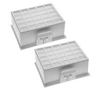 vhbw 2x filtro compatibile con Bosch BGLS42035, BGLS2FRESH, BGL4TOP, BGL6HYG, BGL6, BGLS42009 aspirapolvere - filtro HEPA aria di scarico bianco