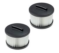 vhbw 2x filtro compatibile con Dewalt DWV010 Typ 2, DWV012 Typ 2, DWV902M/L Typ 2, DWV900/01L aspirapolvere - filtro HEPA nero/bianco