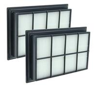 vhbw 2x filtro compatibile con Kärcher SV1802, SV1902, SV7 aspirapolvere - filtro HEPA nero/bianco