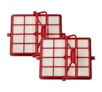 vhbw 2x filtro compatibile con Lux Intelligence S115 aspirapolvere - filtro HEPA/ai carboni attivi rosso/nero/bianco