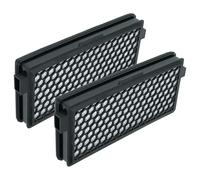 vhbw 2x filtro compatibile con Miele S 2000 - S 2999, Ruby, S2110, S 2, ROYAL BLUE, S2111 aspirapolvere - filtro HEPA/ai carboni attivi nero/bianco