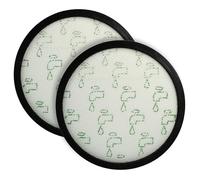 vhbw 2x filtro compatibile con Rowenta Green Force Cyclonic Effitech RO7C30EA, RO7C66EA aspirapolvere - Filtro aria di scarico, nero/bianco