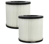 vhbw 2x filtro compatibile con Scheppach ASP30-ES, ASP30-OES, ASP20, ASP20-ES, ASP 30 PLUS, NTS30 Premium aspirapolvere - filtro HEPA bianco