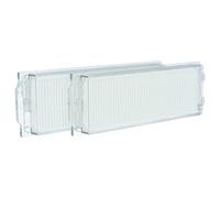 vhbw 2x Filtro HEPA con telaio compatibile con Xiaomi Mi Robot Vacuum-Mop 2 Lite (MJSTL), Pro Black (MJST1SHW) robot aspirapolvere - filtro aria